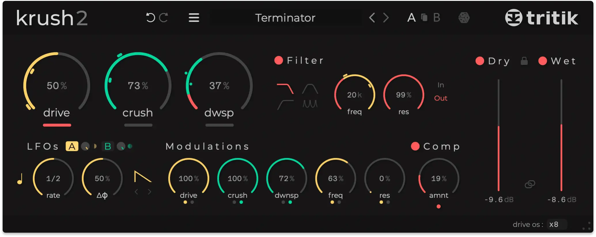 Krush2 user interface