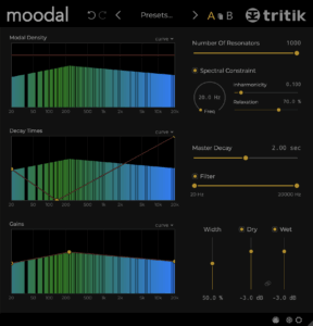 moodal_v1.2.1_dark Moodal plugin interface.