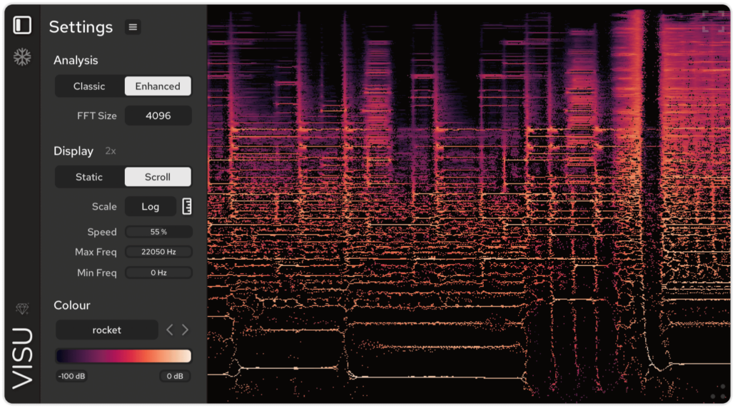 Visu Spectrogram Plugin User Interface