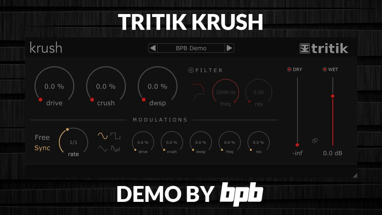 Free Bitcrusher Plugin - Tritik Krush